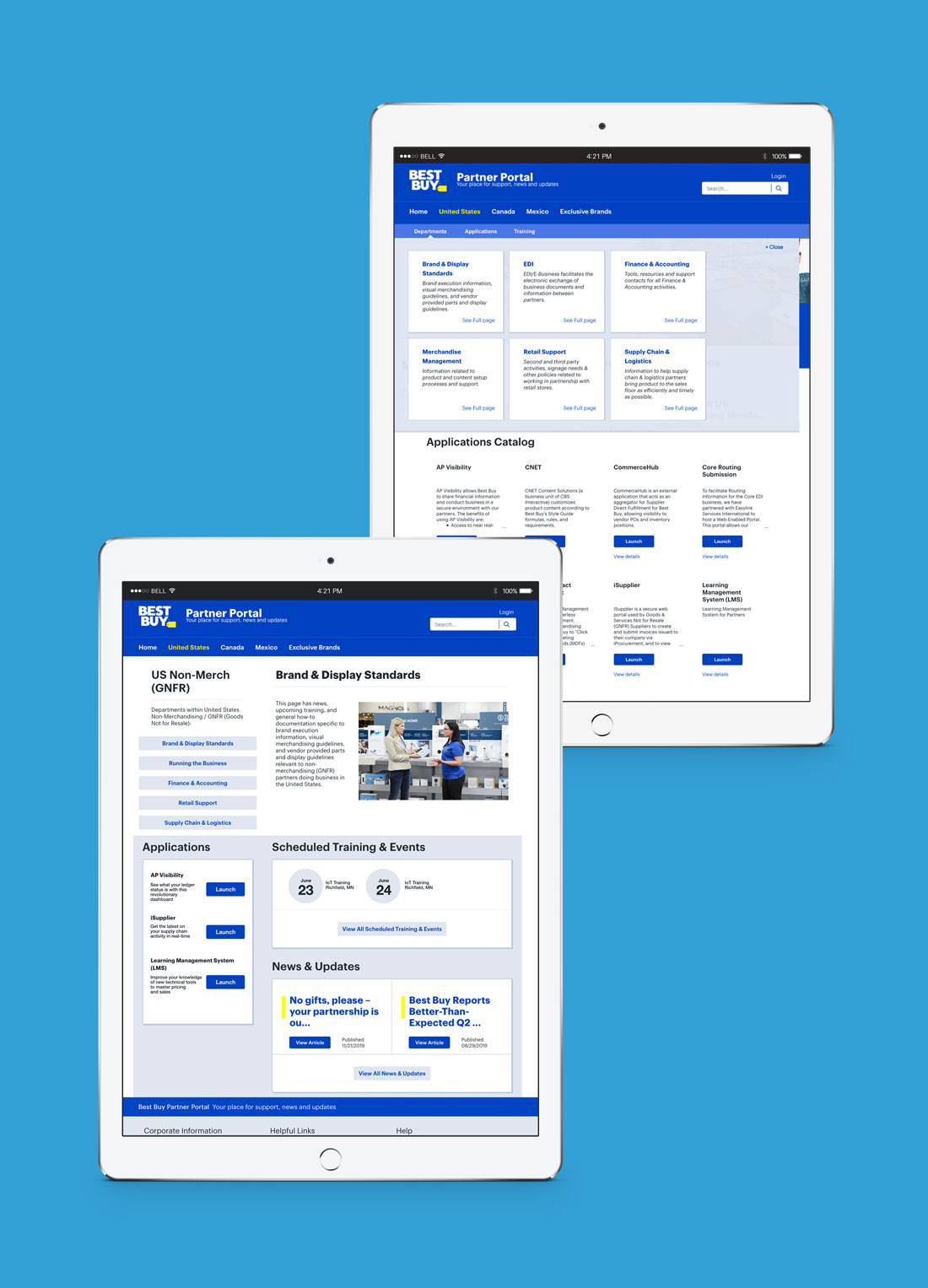 Vendor Apps, Training Schedules