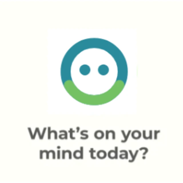 The HealthBot mark above the prompt &ldquo;What&rsquo;s on your mind today?&rdquo;